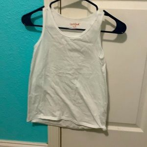 Cat and Jack teen top - size M kids - color white Silver sparkles hardly worn